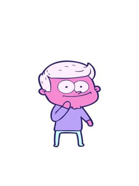 Mutlu adamın hareketli çizgi filmi.