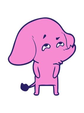 karikatür fili hatırlamanın efekt canlandırması