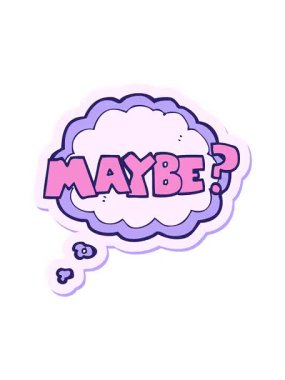 Bir çizgi film sembolünün çıkartmasının canlandırma efektini göster