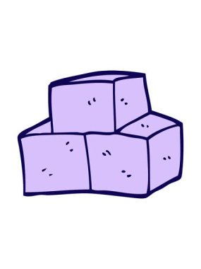 Çizgi film karikatür esinti bloklarının neon ışık efekti animasyonu