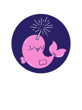 Dövme stili mutlu deniz gergedanı ikonunun yükselişi ve yüzdürülmesi