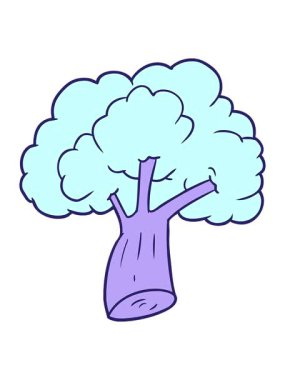 Çizgi film brokolisinin animasyonunu salla ve durdur