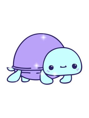 Kaplumbağa çizgi filminin parıltı etkisi