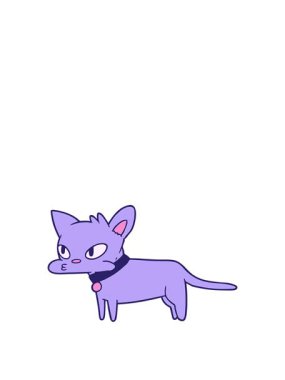 Çizgi film kedisi çiziminin animasyonunu genişletiyorum