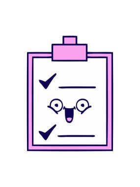 Şirin çizgi film kontrol listesinin neon ışık efekti canlandırması