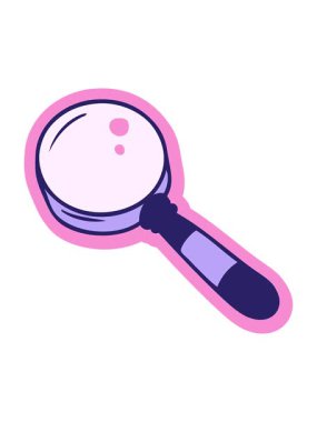 el çizimi çizgi film büyüteçlerinin hareketli animasyonları