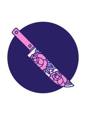 Çiçekli hançerin dönen hareketi.