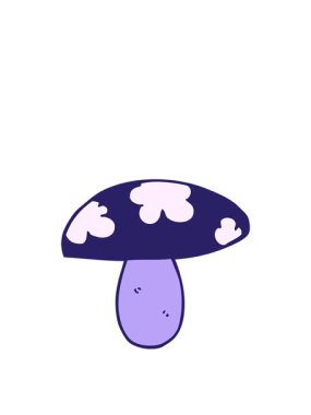 Çizgi film mantarlarının hareketli animasyonları