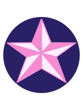 Bir yıldızın ikonik neon dövme şeklindeki görüntüsünü salla ve duraklat