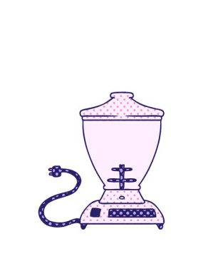 Bir yemek mikserinin çizgi film karalamalarının animasyonunu hazırlıyorum.