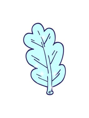 Çizgi film yaprağının ışıltı etkisi