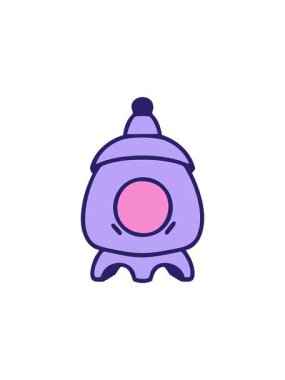 Içinden aydınlatılmış bir Japon taşının radyoaktif ışıldayan animasyonu