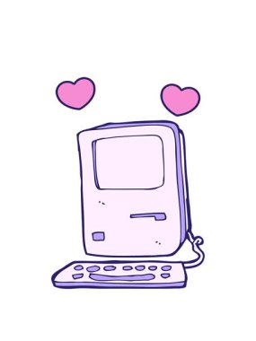 dönen kalp animasyonu bilgisayar karikatürü