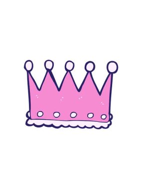 Crown çizgi filminin dönen hareketli animasyonu