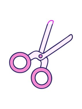 bir makas karikatürünün animasyonunu çalıştır