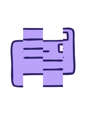 Kağıt zarfın sevimli karikatürünü bölme hareketi