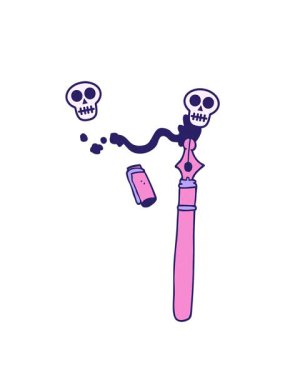 karikatür karikatür karalama dolmakalemi animasyonu