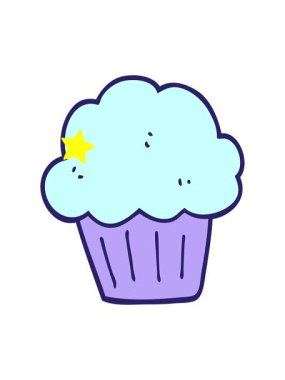 Parıldayan yıldızlar çizgi film kekinin animasyonunu etkiler.