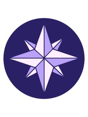 Geleneksel dövme yıldızının hareketli animasyonu