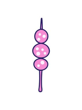 Brezilya churrasco et şişinin titreşimli animasyonu