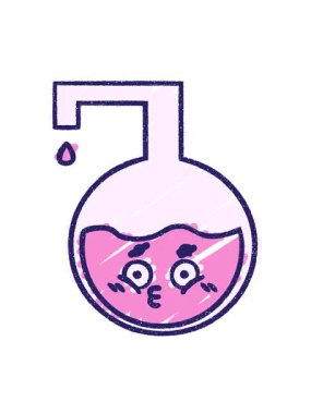 Bilim Deneyi Tebeşir Çiziminin dönen hareketli animasyonu