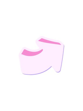 Yıldız patlaması etkisi çizgi film işaretli ok çıkartmasının animasyonu