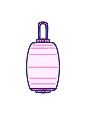 Geleneksel bir Japon kağıt fenerinin pixelize etkisi