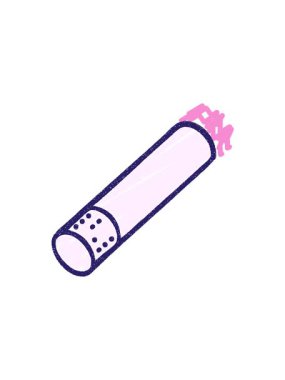 Sigara Tebeşiri Çiziminin yıldız patlaması etkisi animasyonu