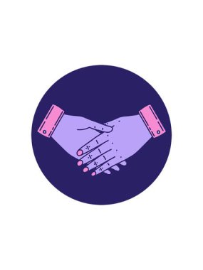 Bir çift elin ikonik dövme tarzının canlandırma efekti