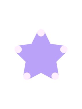 Yıldız dekoratif elementinin satış flaş animasyonu