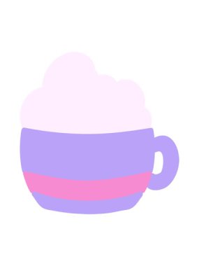 Kahve fincanı tasarımının titrek hareketli animasyonu