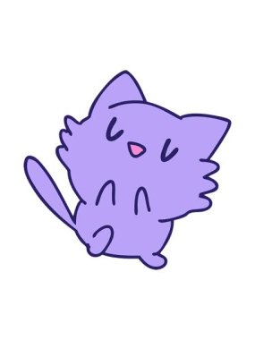 Basınç, küçük sevimli kedi animasyonunu patlatıyor.