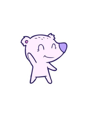 Bir neon kutup ayısının bölünme etkisi