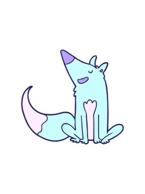 Tilki çizgi filminin hareketli animasyonu