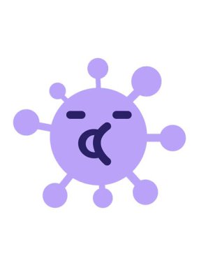 Basit konuşan virüsün titreyen hareketli animasyonu