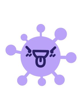 Virüs dizaynının titreşimli animasyonu