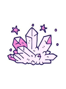 Pikselleştirme efekti çizgi film karalama kristalinin ışıltısı