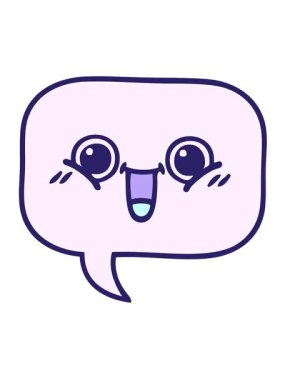 Konuşma baloncuğunun titreşimli hareketi