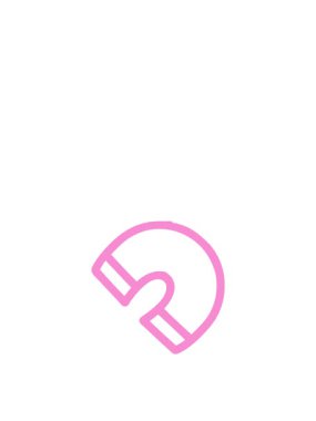 Geleneksel mıknatıs simgesinin zıplama hareketi canlandırması