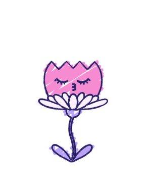 Mutlu Çiçek Tebeşiri Çiziminin Canlandırılması