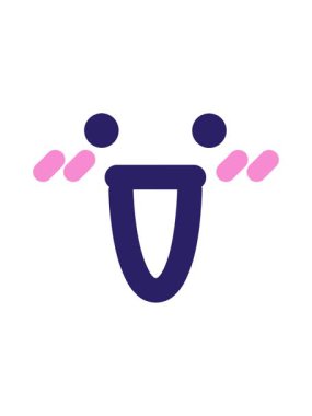 Çılgın mutlu yüz simgesinin hareketli animasyonu