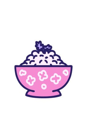 Japon pilavının desenli kasede canlandırmasını genişletiyor.