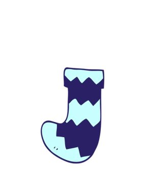 Yılbaşı çorabının karalamalarının animasyonunu uzatıyorum.