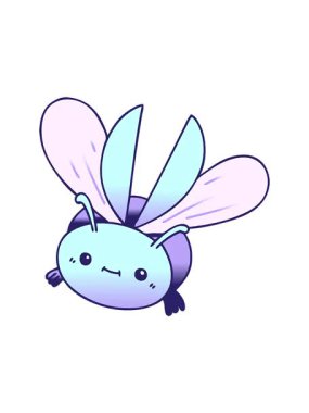 Değişken gölgeli uçan böceğin dönen hareket animasyonu