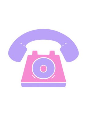 Eski bir telefon simgesinin düz sembolünün canlandırmasını bob ve duraklat