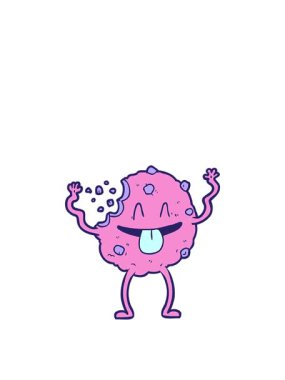 Kurabiye çizgi filminin zıplama hareketi animasyonu