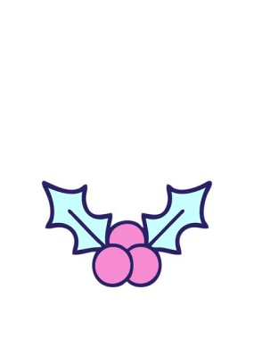 Noel çobanpüskülü bir çizgi filmin animasyonunu genişletiyorum.