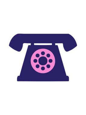 Eski tarz telefon karikatürünün piksel efekti