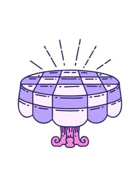 Dövme stili kafe tablosunun canlandırmasının efekt canlandırması