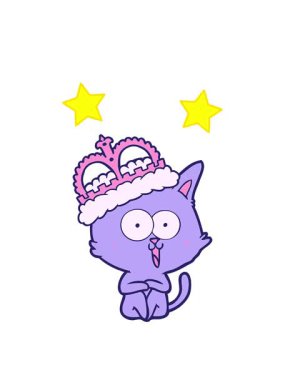 dönen yıldızlar komik çizgi film kedilerinin animasyonları